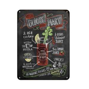 Metall-Cocktailteller “Bloody Mary Vintage-Objekt Vintage-Poster df696df198707592f832b1: Bloody Mary