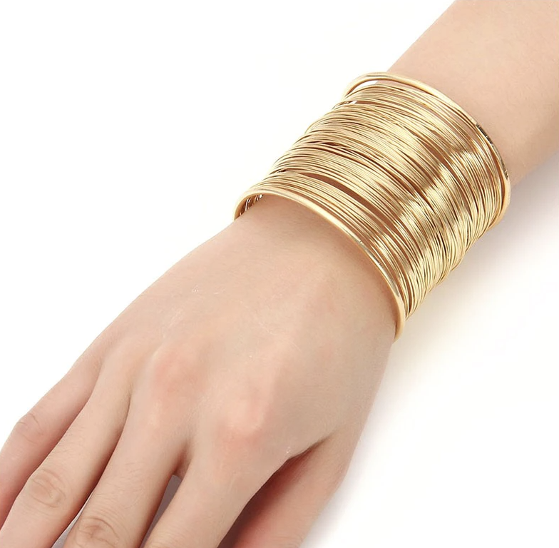 Retro-Armband aus Legierung für Frauen Vintage-Armband Vintage-Schmuck a7796c561c033735a2eb6c: Gold|Silber